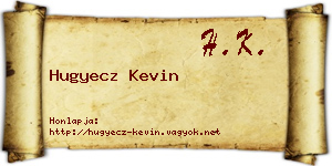 Hugyecz Kevin névjegykártya